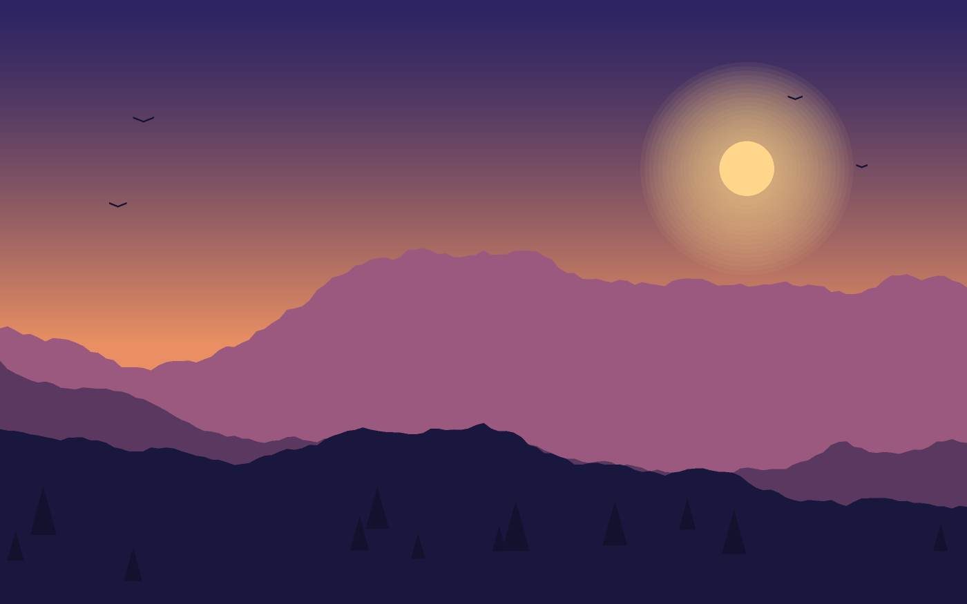 Landschaftsillustration