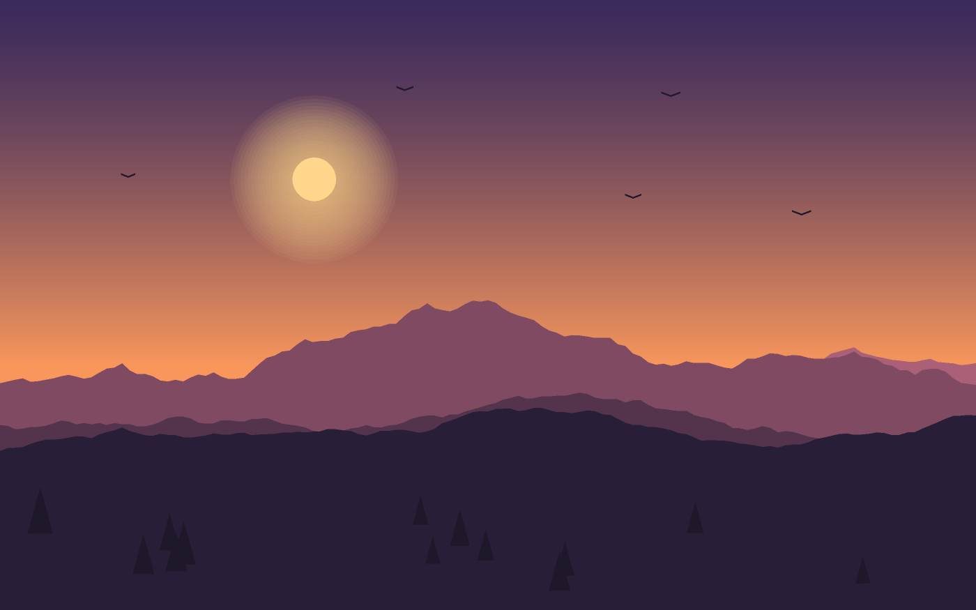 Landschapsillustratie