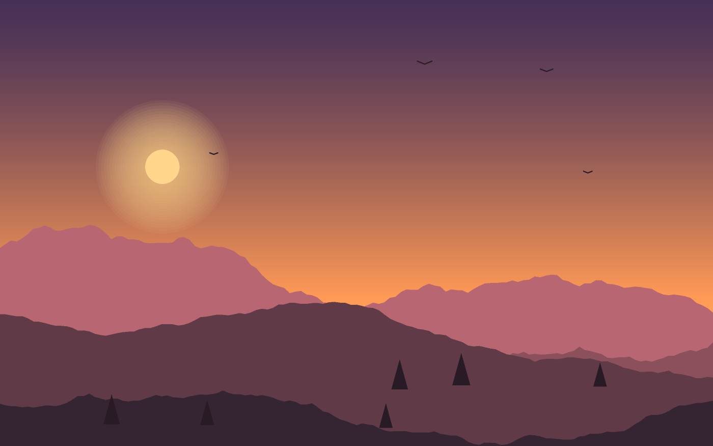 Landschapsillustratie