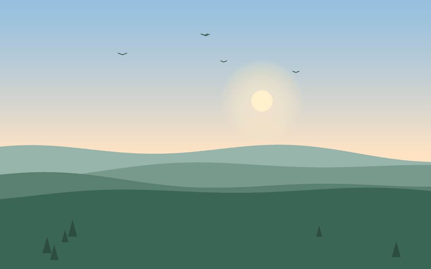 Ilustrace krajiny