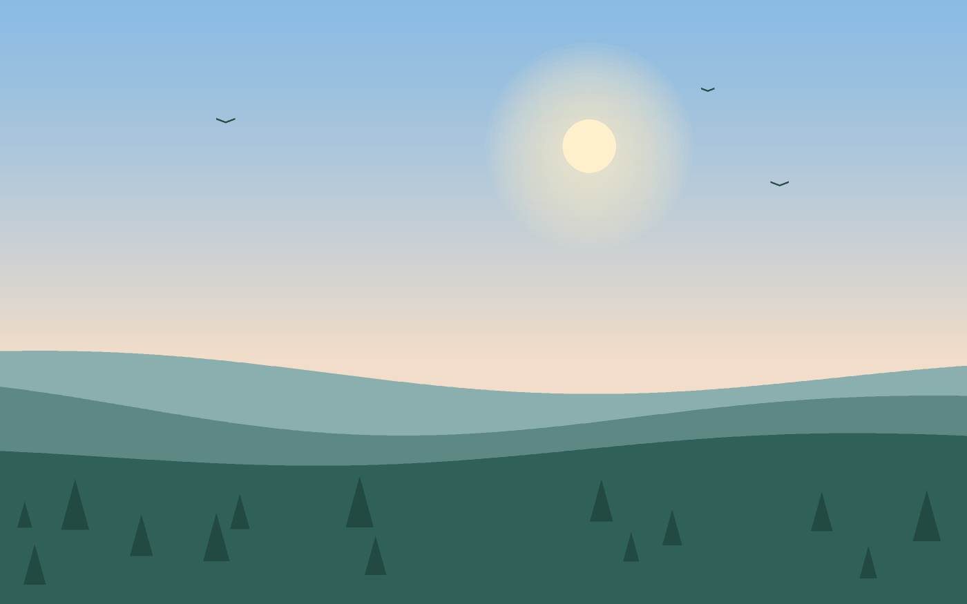 Ilustrace krajiny