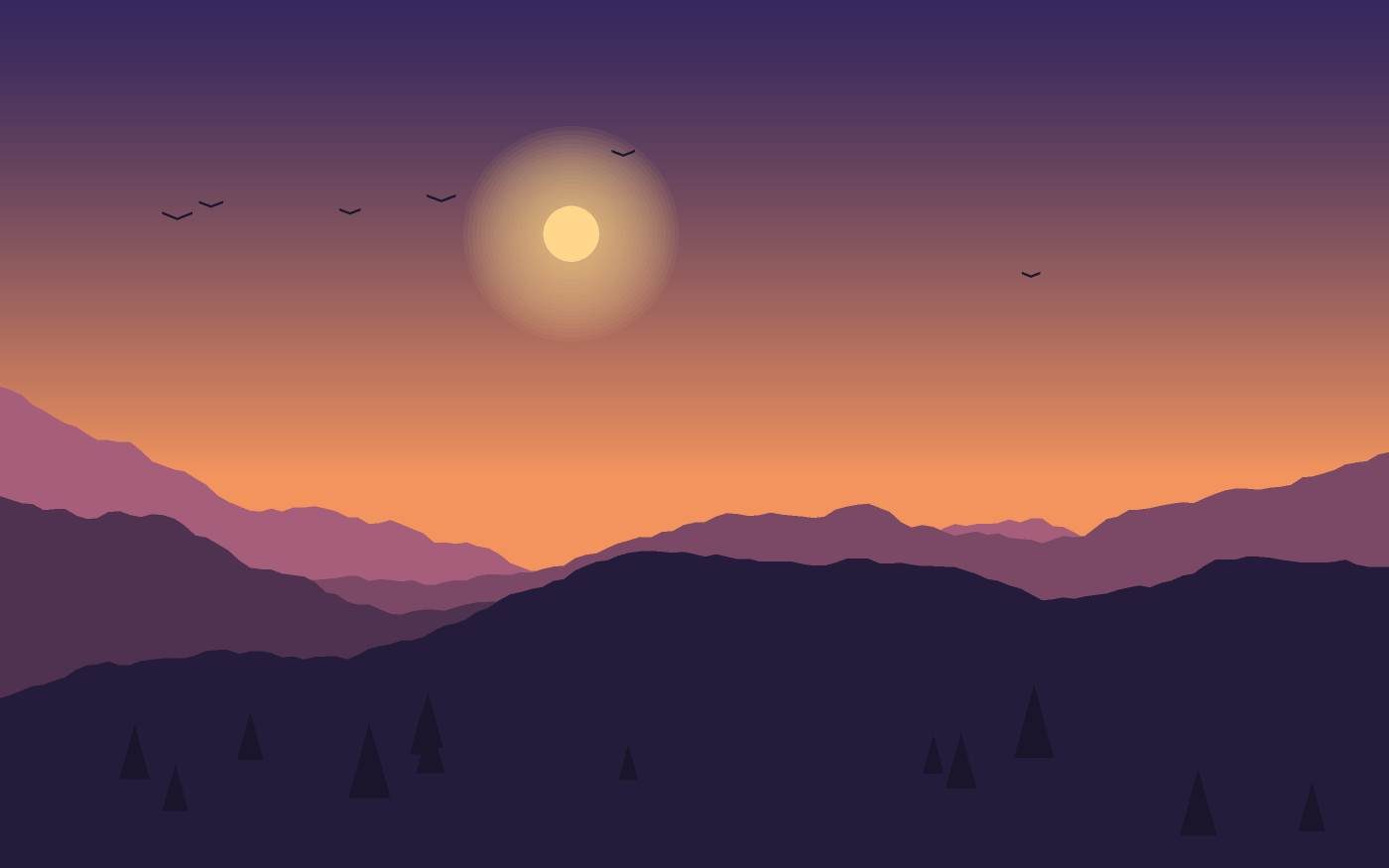 Ilustración de un paisaje