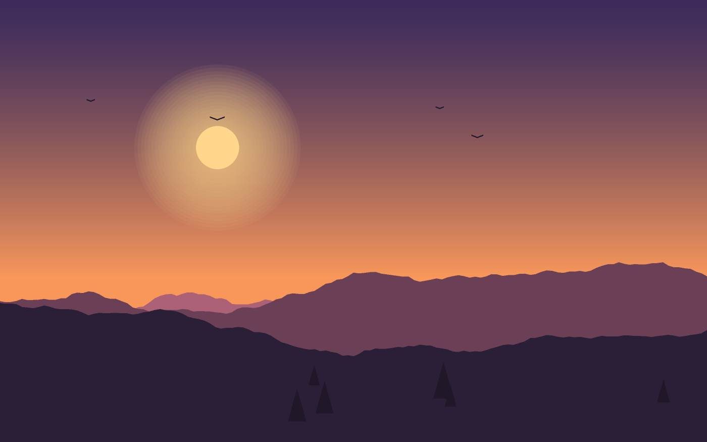 Ilustración de un paisaje