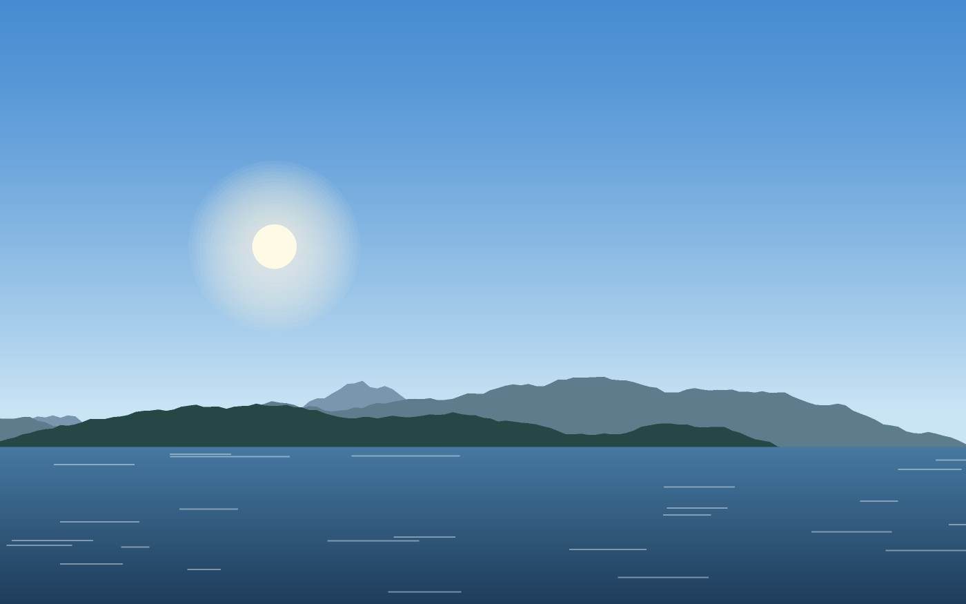 Illustrazione di un paesaggio