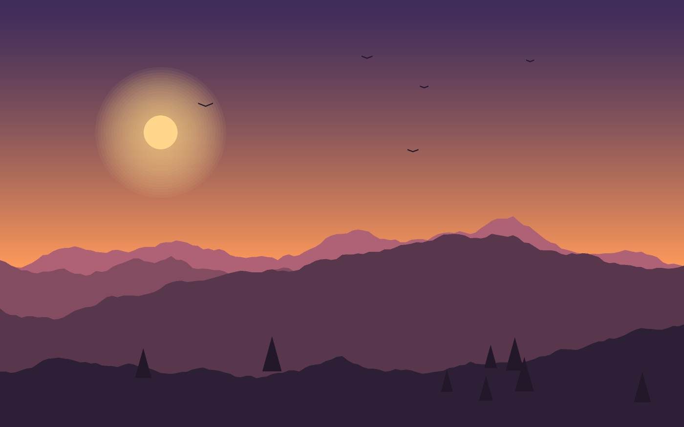 Landschapsillustratie